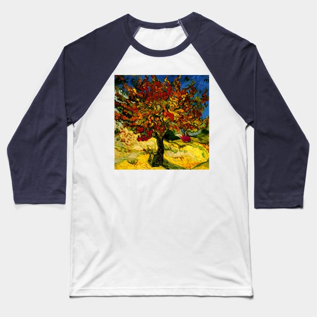 Van Gogh Mulberry Tree Baseball T-Shirt by bragova